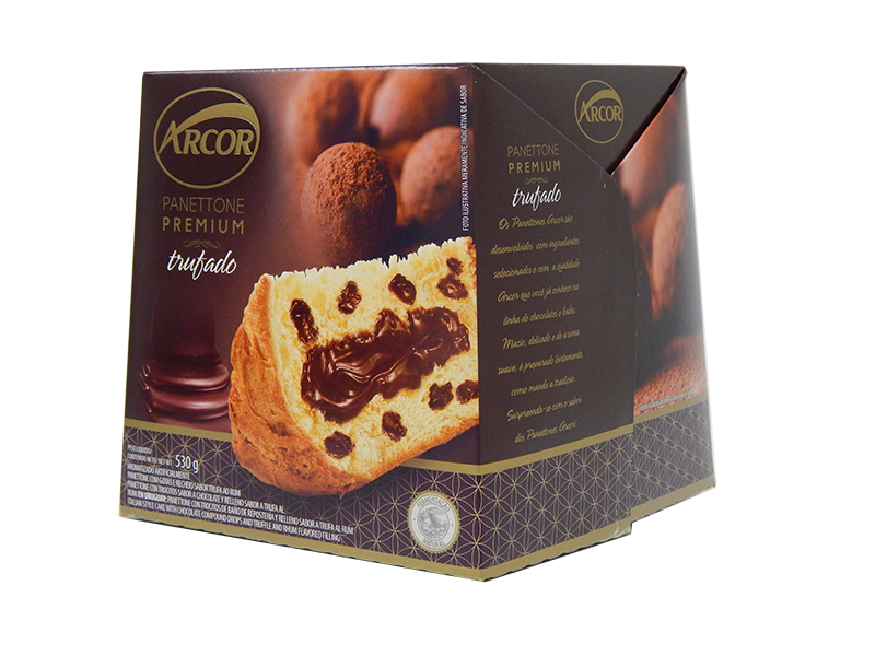 imagem de PANETTONE ARCOR Recheado TRUFA  530GRS