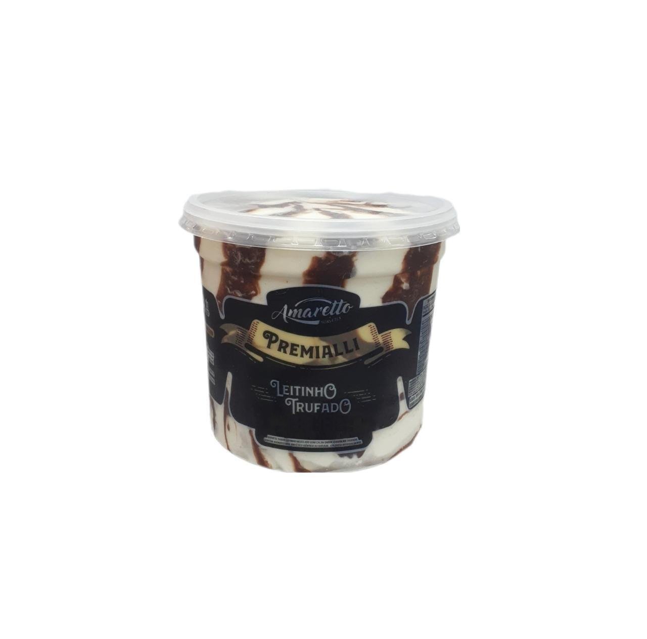 imagem de SORVETE AMARETTO PREMIUM LEITINHO TRUF 250 ML 110GR