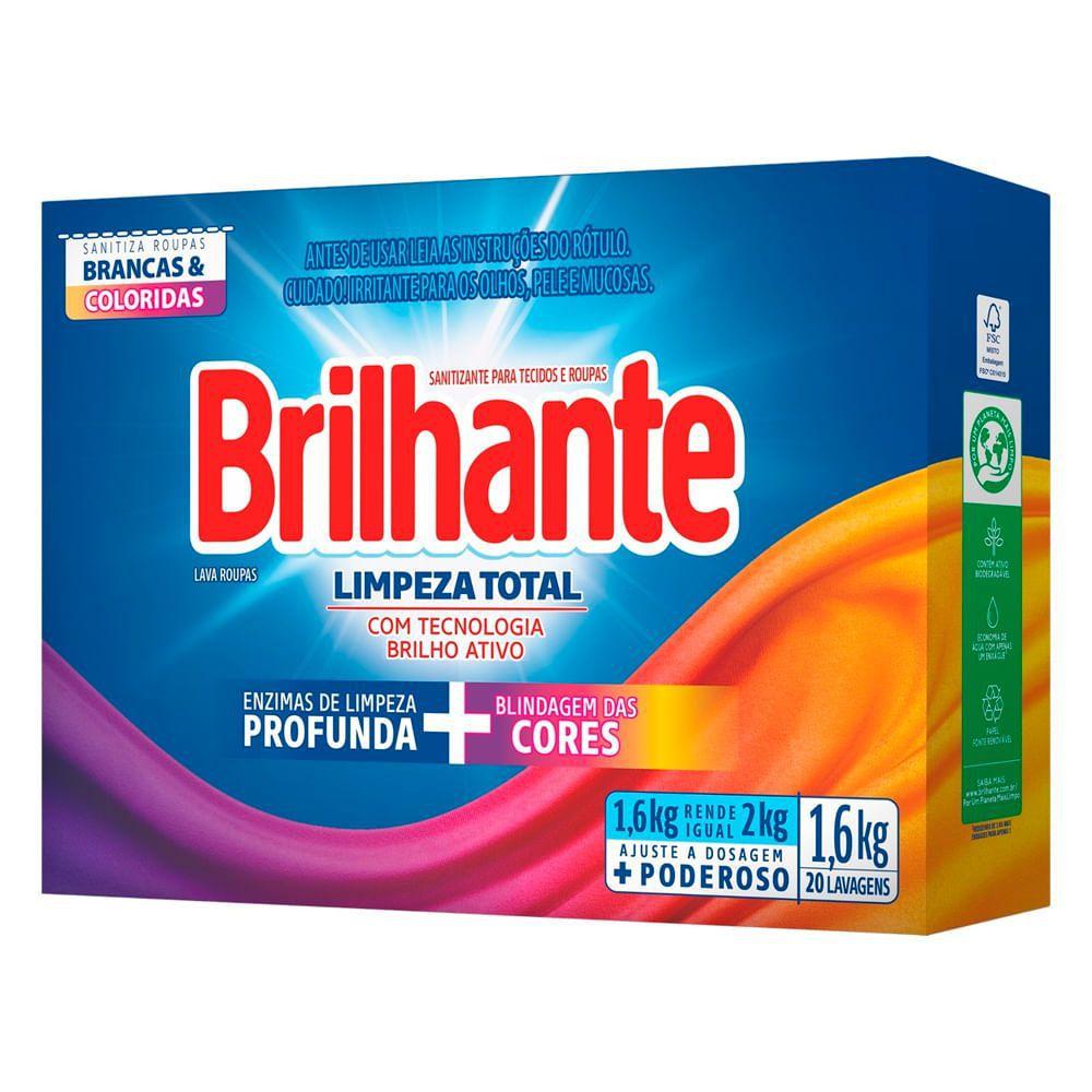 imagem de SABAO EM PO BRILHANTE  LIMPEZA TOTAL CX 1.6KG