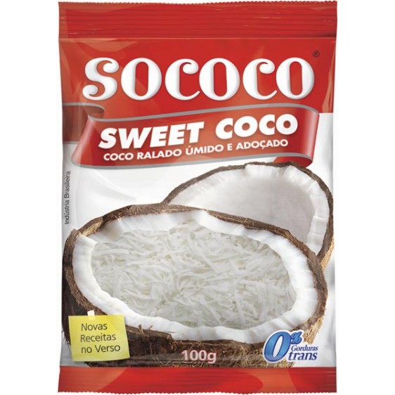 imagem de COCO RALADO SOCOCO FLOCOS ADOCADO 100G