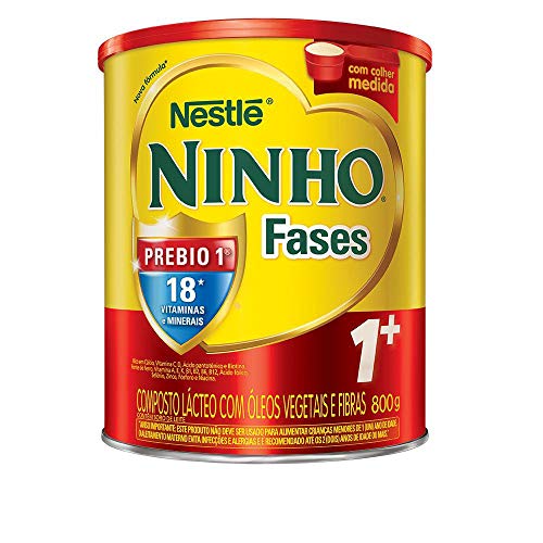 imagem de LEITE EM Pó NINHO FASES 1+ PREBIO 800GR