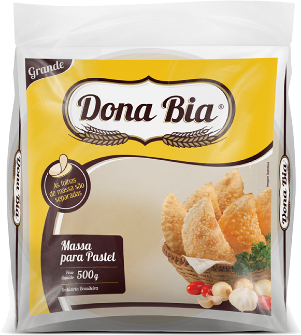 imagem de MASSA P/PASTEL DONA BIA DISCO GRANDE 500G