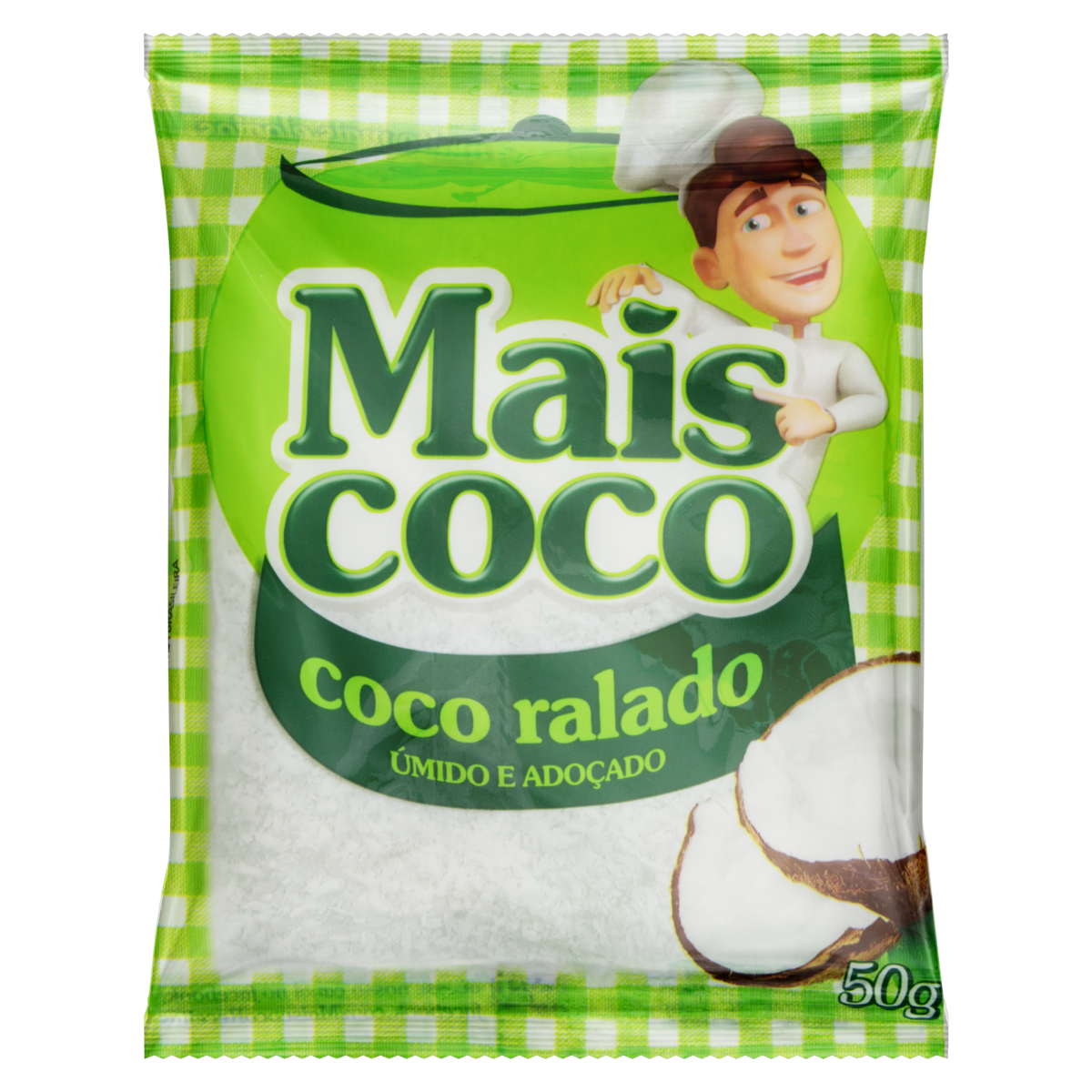 imagem de COCO RALADO MAIS COCO UMIDO 50GR