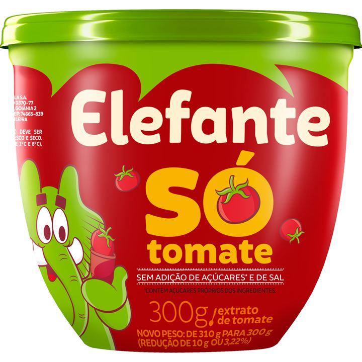 imagem de EXTRATO DE TOMATE ELEFANTE SO TOMATE POTE 300G