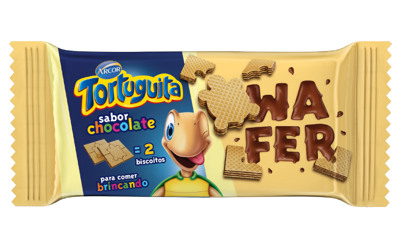 imagem de Biscoito TORTUGUITA WAFER MAXI Chocolate 85GR