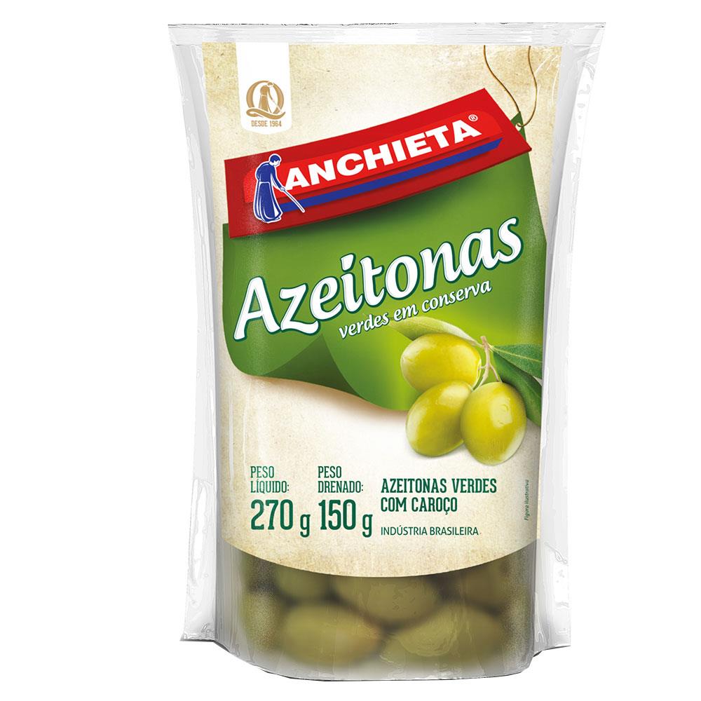 imagem de AZEITONA VERDE ANCHIETA com CAROCO Verde 100G