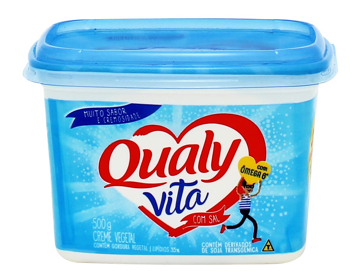 imagem de CREME VEGETAL QUALY VITA com SAL 500GR