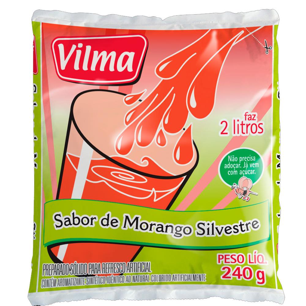 imagem de REFRESCO VILMA MORANGO SILVESTRE 240G