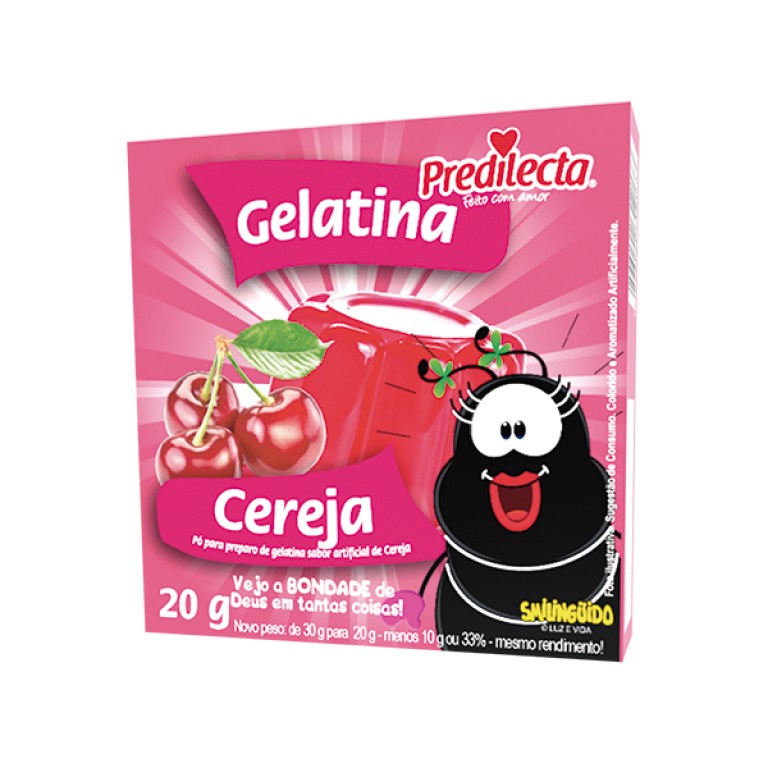 imagem de GELATINA EM Pó PREDILECTA CEREJA 20G