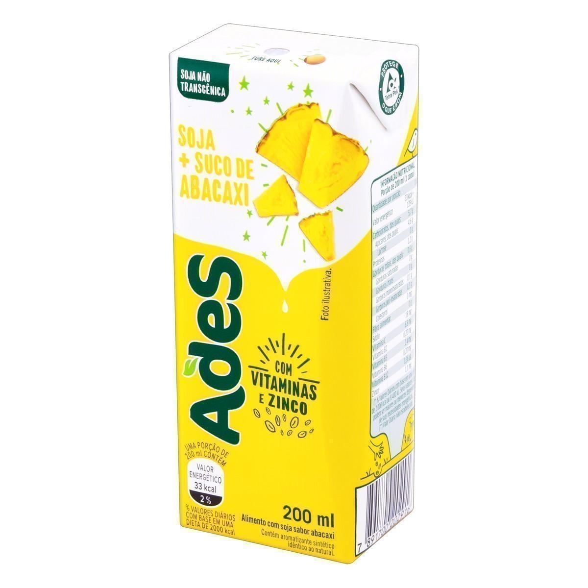 imagem de SUCO ADES ABACAXI TP 200ML