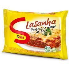 imagem de LASANHA SADIA PRESUNTO E QUEIJO AO SUGO 600GR