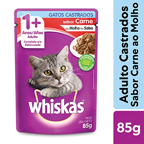 imagem de WHISKAS CARNE CASTRADOS SC 85GR