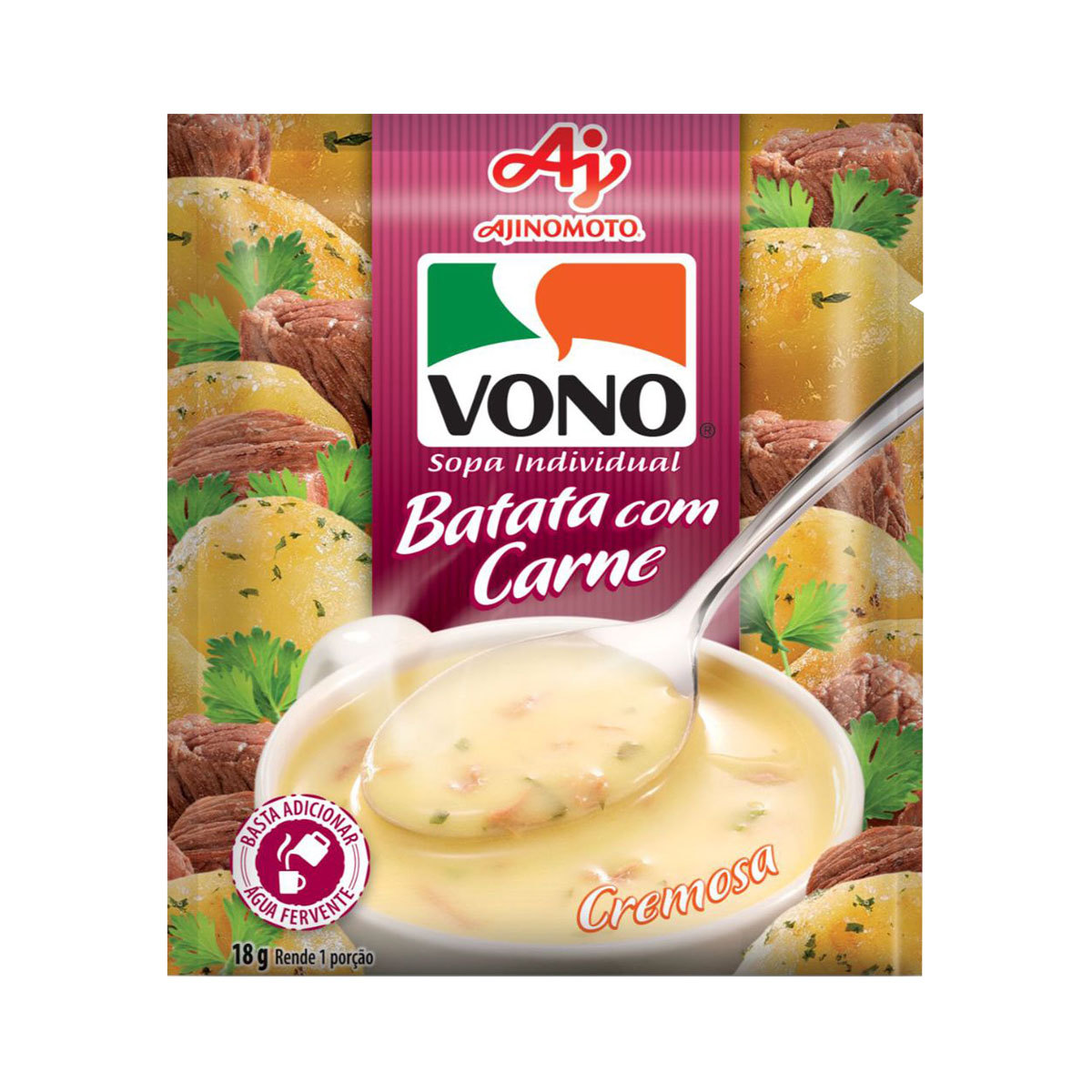 imagem de SOPA VONO BATATA com CARNE 18G