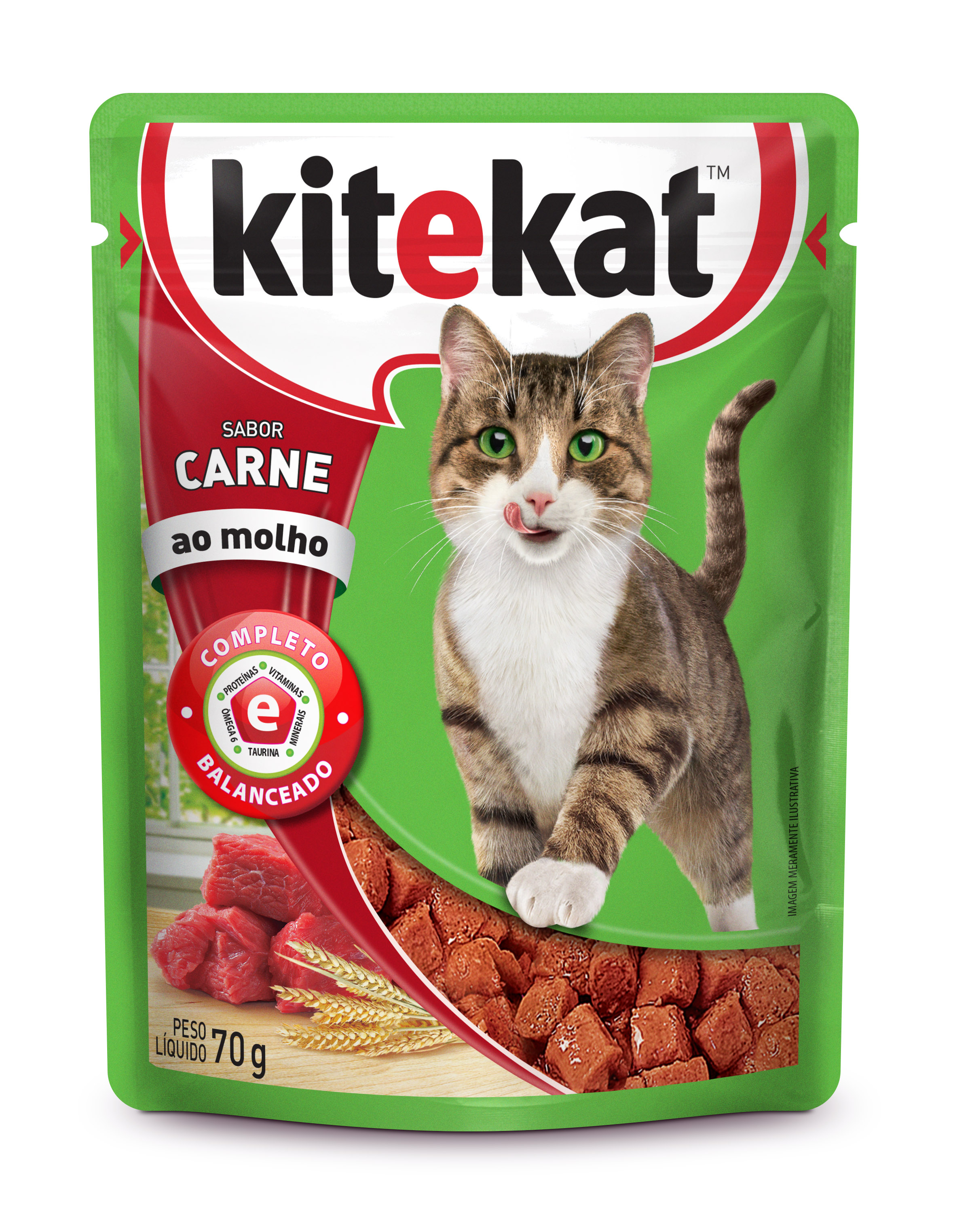 imagem de MARS KITEKAT SACHE ADULTO CARNE 70G