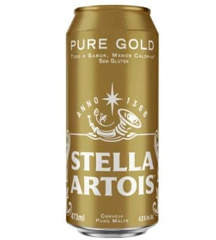 imagem de CERVEJA STELLA ARTOIS PURE GOLD LT 473ML