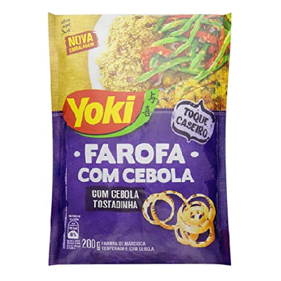 imagem de YOKI FAROFA COM PEDACOS DE CEBOLA 200G