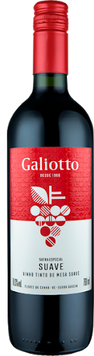 imagem de VINHO GALIOTTO TINTO SUAVE 750ML