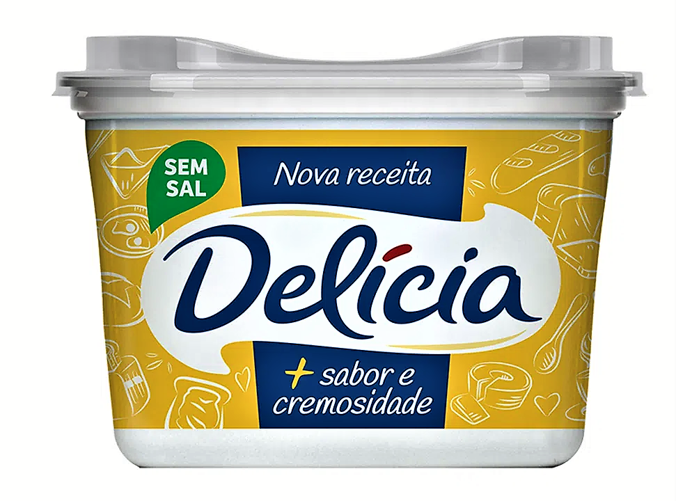 imagem de MARGARINA DELICIA C/CREM DE LEITE S/SAL 500G