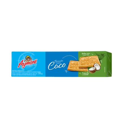 imagem de Biscoito AYMORE COCO 200G