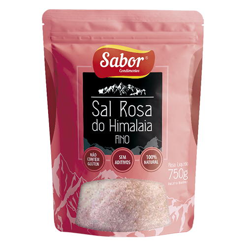 imagem de SAL ROSA DO HIMALAIA FINO SABOR SACOLA 750G