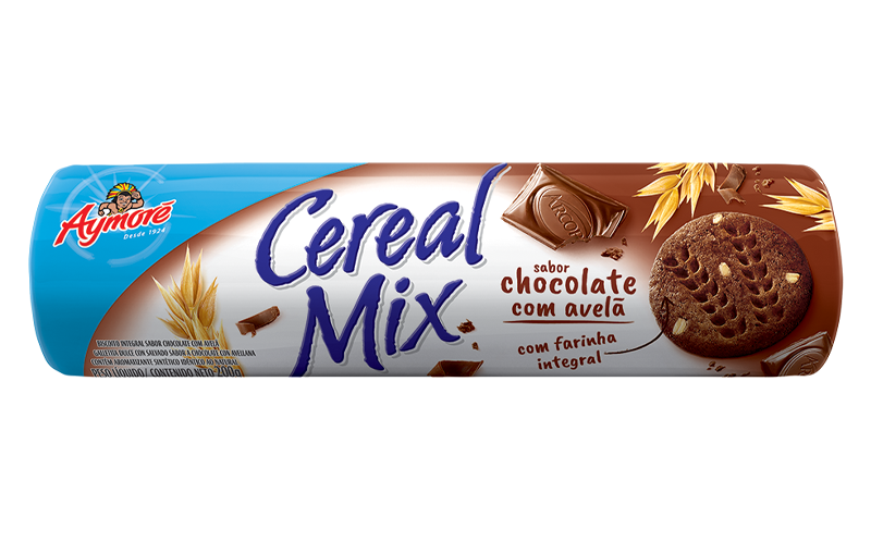 imagem de Biscoito AYMORE CEREAL MIX CACAU E CEREAIS 135G