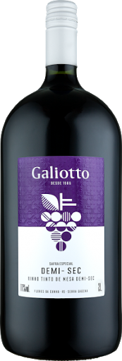 imagem de VINHO GALIOTTO TINTO DEMI SEC 2LTS