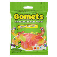 imagem de BALA DORI MINI GOMETS MINHOCAS FRUTAS 100GR