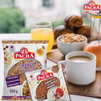 imagem de CEREAL GRANOLA PASSAS E MEL PACHA 400G