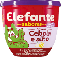 imagem de EXTRATO DE TOMATE ELEFANTE POTE CEBOLA E ALHO  300G