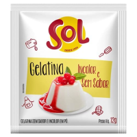 imagem de GELATINA SOL S/ SABOR INCOLOR 12GR