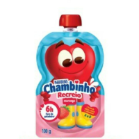 imagem de IOGURTE Nestlé CHAMBINHO POUCH MORANGO 100G