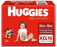 imagem de FRALDA DESC HUGGIES SUPREME CARE JUMBO XG com 16