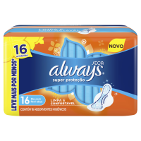 imagem de Absorvente ALWAYS BASICO SECA com ABAS com 16 LV+ PG-