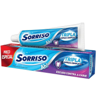 imagem de CREME DENTAL SORRISO TRIPLA LIMP COMP 120G