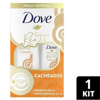 imagem de SH DOVE 350ML+COND 175ML TEXTURAS REAIS CACHOS