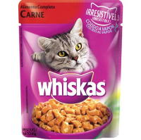 imagem de WHISKAS CARNE ADULTO AO MOLHO SC 85GR