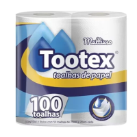 imagem de PAPEL TOALHA TOOTEX FOLHA DUPLA com 100