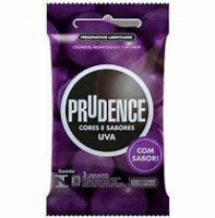 imagem de PRESERVATIVO PRUDENCE CORES SABOR UVA com 3